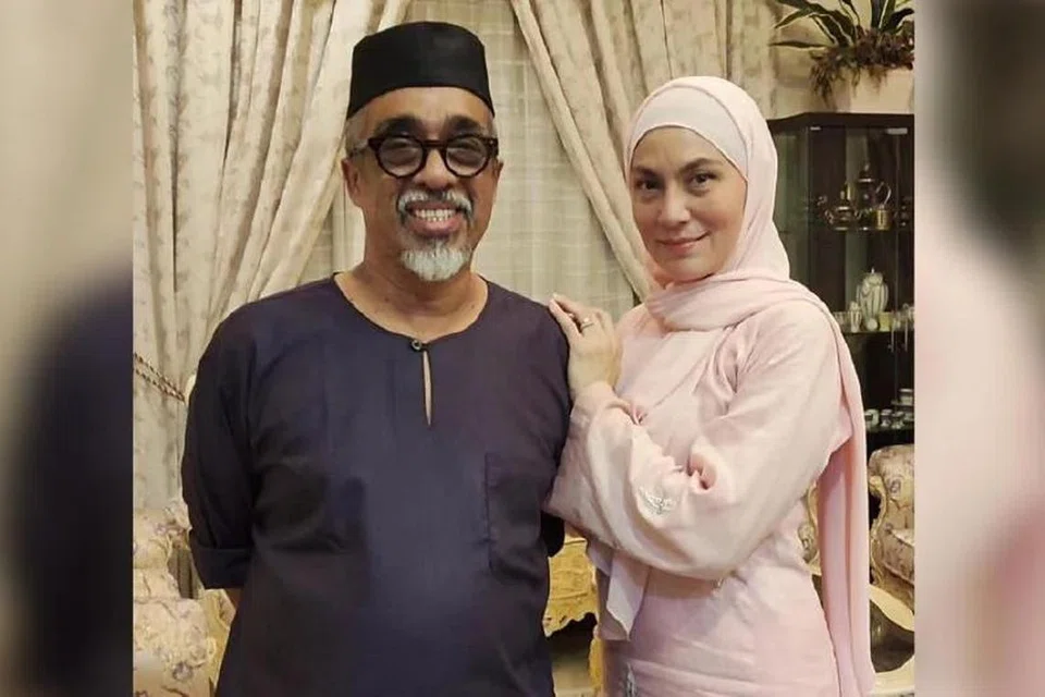 Sabri dan Angeline meraikan Aidilfitri buat kali pertama sebagai pasangan suami isteri di Kota Bharu, Kelantan. 