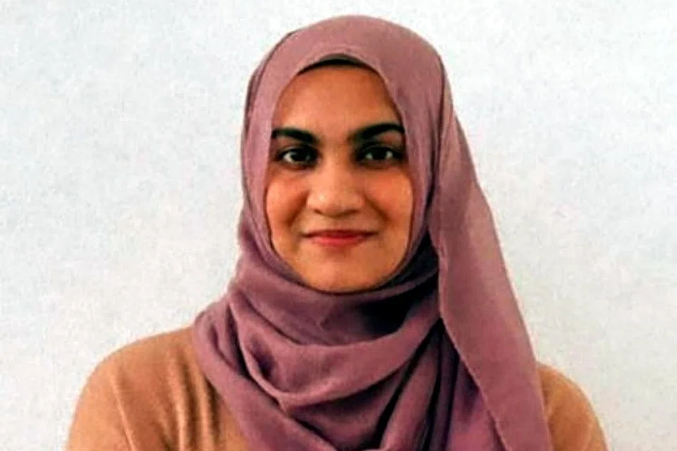 SERTAI TUNJUK PERASAAN: Foto atas ialah warga Sri Lanka yang juga penduduk tetap (PR) Singapura, Cik Shabnam Muzammil. 