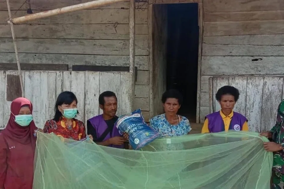 papua, kelambu, malaria.