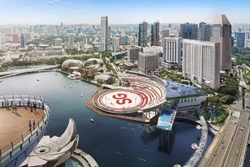 NS SQUARE: Perbelanjaan pembangunan Mindef sebanyak $871.31 juta akan dibelanjakan bagi projek pembinaan termasuk pembangunan NS Square, yang akan menggantikan platform terapung Marina Bay. - Foto fail