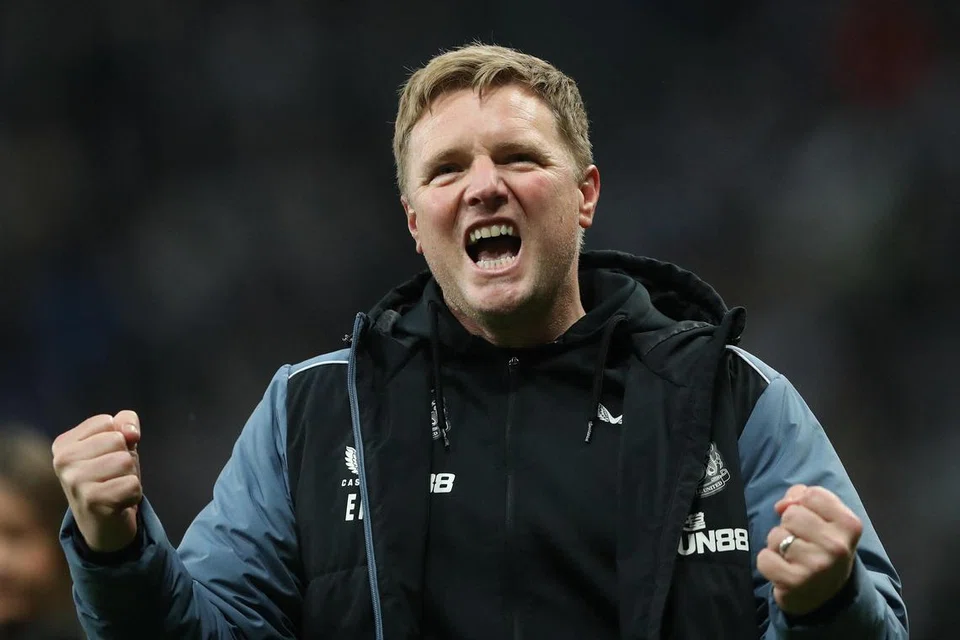 TIDAK TERFIKIR: Pengurus Newcastle Eddie Howe berkata beliau tidak terfikir pasukannya akan menduduki empat tempat teratas semasa kempen EPL bermula musim ini.