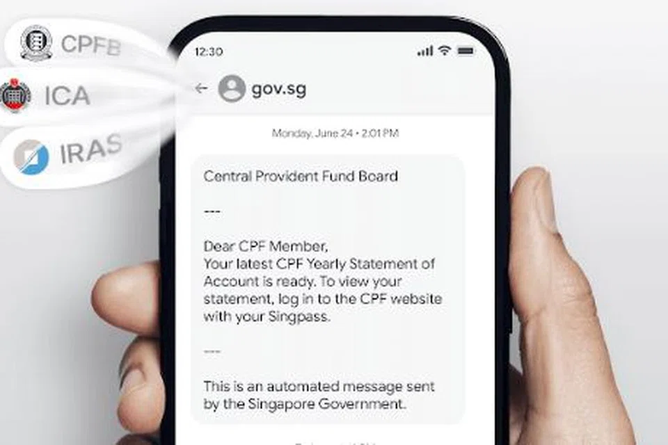 Bermula 1 Julai 2024, agensi pemerintah hanya akan menggunakan ID Penghantar gov.sg untuk mengirimkan SMS.