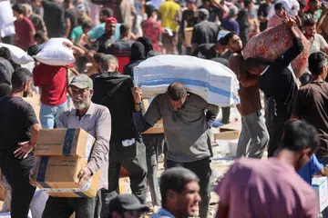 Trak bantuan, Gaza, gencatan senjata