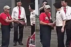 Gan Siow Huang, shake hand