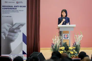 PERANGI PENIPUAN: Cik Sun gesa penubuhan unit anti-penipuan di negara berbeza untuk tangani penipuan rentas negara dengan lebih baik.