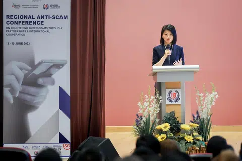 PERANGI PENIPUAN: Cik Sun gesa penubuhan unit anti-penipuan di negara berbeza untuk tangani penipuan rentas negara dengan lebih baik.
