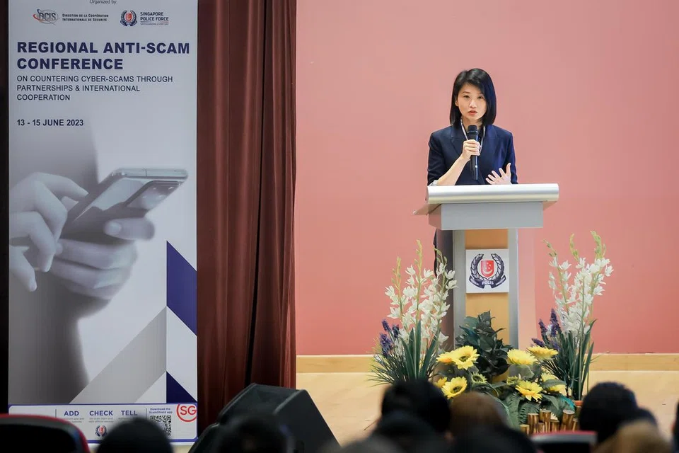 PERANGI PENIPUAN: Cik Sun gesa penubuhan unit anti-penipuan di negara berbeza untuk tangani penipuan rentas negara dengan lebih baik.