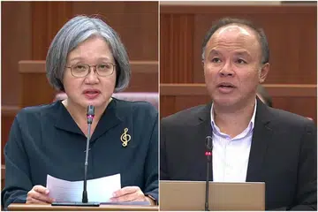 Pemimpin Parti Pekerja (WP), (dari kiri) Cik Sylvia Lim dan Encik Faisal Manap.