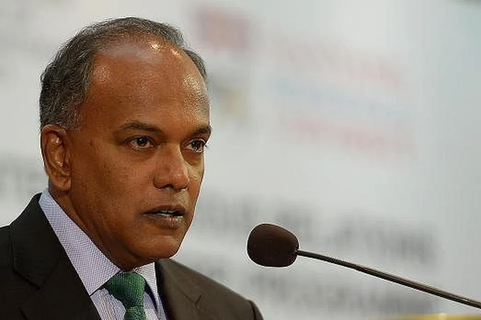 Encik K. Shanmugam berkata pemerintah Singapura tetap terus memikirkan peri perlu langkah tambahan bagi mencegah tindakan pengganasan. Gambar fail BERITA HARIAN 