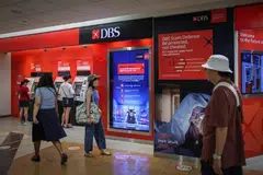 DBS, keuntungan rekod, dividen, saham, suku kedua