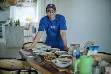 GEMAR MASAK: Wartawan Harith Mustaffa mula gemar memasak selepas mendapat inspirasi masakan ala Mediterranean ketika bertugas di Timur Tengah pada lewat 2022.