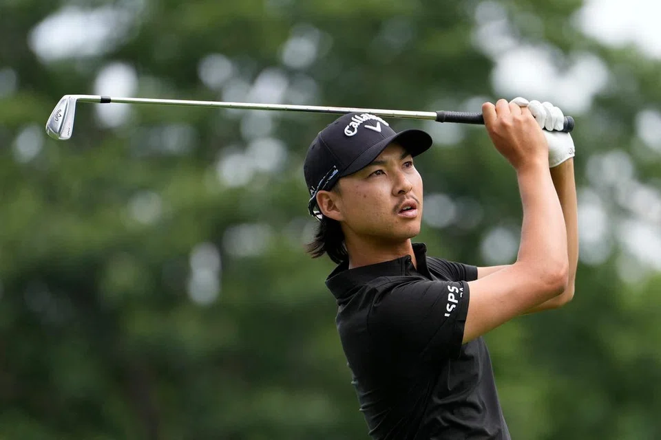 Pemain golf lelaki Australia, Min Woo Lee, ketika beraksi di pusingan kedua Rocket Mortgage Classic. 