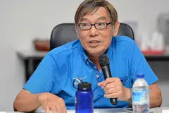 HO MUN CHEONG: Memimpin pasukannya dengan kemenangan sengit semasa pemilihan pemegang jawatan dalam Atletik Singapura pada Jun tahun lalu. - Foto fail THE STRAITS TIMES