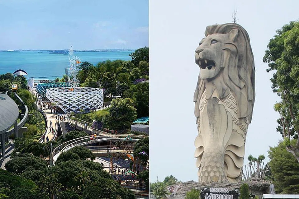 TIADA LAGI MERLION : Pada akhir tahun ini, laluan bertema akan dibina di tapak kawasan Merlion. - Foto: ST, SENTOSA DEVELOPMENT CORPORATION 