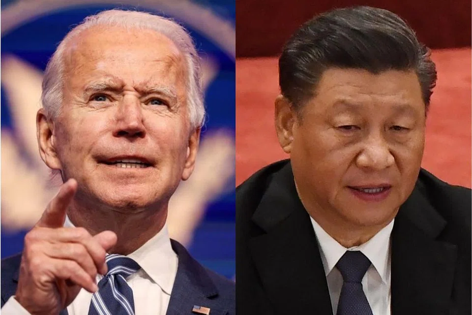 KENALI SATU SAMA LAIN: PM Lee akur presiden baru Amerika yang dipilih Encik Joe Biden (atas, kiri) mengenali Presiden China, Encik Xi Jinping (atas, kanan), dengan rapat dan "pendekatan peribadi di peringkat tertinggi adalah penting" bagi mewujudkan hubungan yang lebih baik antara dua kuasa besar dunia itu. - Foto-Foto REUTERS, AFP