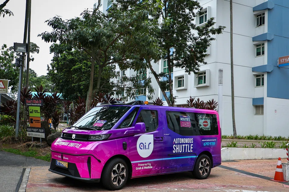Percubaan perkhidmatan kenderaan berautonomi (AV) di Punggol.