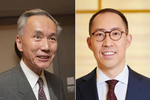Taikun hartanah Singapura, Encik Robert Ng (kiri), bersama tiga anaknya, termasuk Encik Daryl Ng, telah mengisytiharkan bahawa mereka merupakan ahli badan perundangan atau organisasi politik asing.