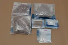 RAMPASAN DADAH: Heroin dan Ice yang dirampas daripada suspek di kawasan sekitar Eunos Crescent dalam operasi CNB pada 7 November.