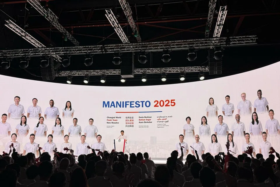 Perdana Menteri, Encik Lawrence Wong mengumumkan calon baru di acara pelancaran Manifesto Parti Tindakan Rakyat (PAP) pada 17 April.