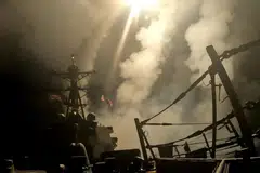 Gambar edaran Pentadbiran Pusat (CENTCOM) Amerika Syarikat (AS) melalui X menunjukkan pasukan CENTCOM melancarkan operasi terhadap sasaran Houthi di seluruh Yaman. 