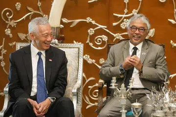 Lee Hsien Loong, Sultan Abdullah Ahmad Shah, pahang, singapura