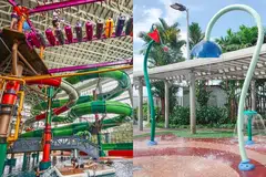Bawa anak anda bermain di taman permainan air pada cuti sekolah ini. 