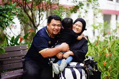 palsi serebrum, ibu,  Juni Syafiqa Jumat