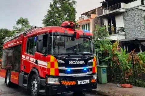 kebakaran, Whitley, Tan Sim Boh Road, SCDF