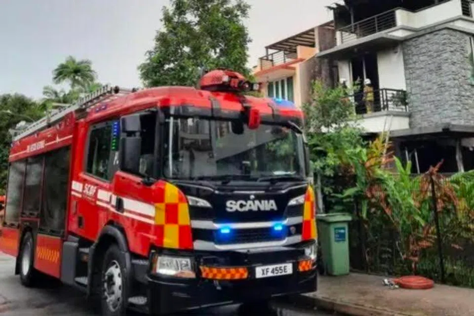 kebakaran, Whitley, Tan Sim Boh Road, SCDF