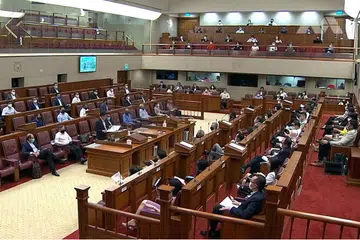BELANJAWAN: Timbalan Perdana Menteri dan Menteri Kewangan Encik Heng Swee Keat semasa membentangkan Belanjawan dalam sidang Parlimen minggu lalu. Minggu ini Dewan membahaskan belanjawan yang dibentangkan itu. - Foto fail