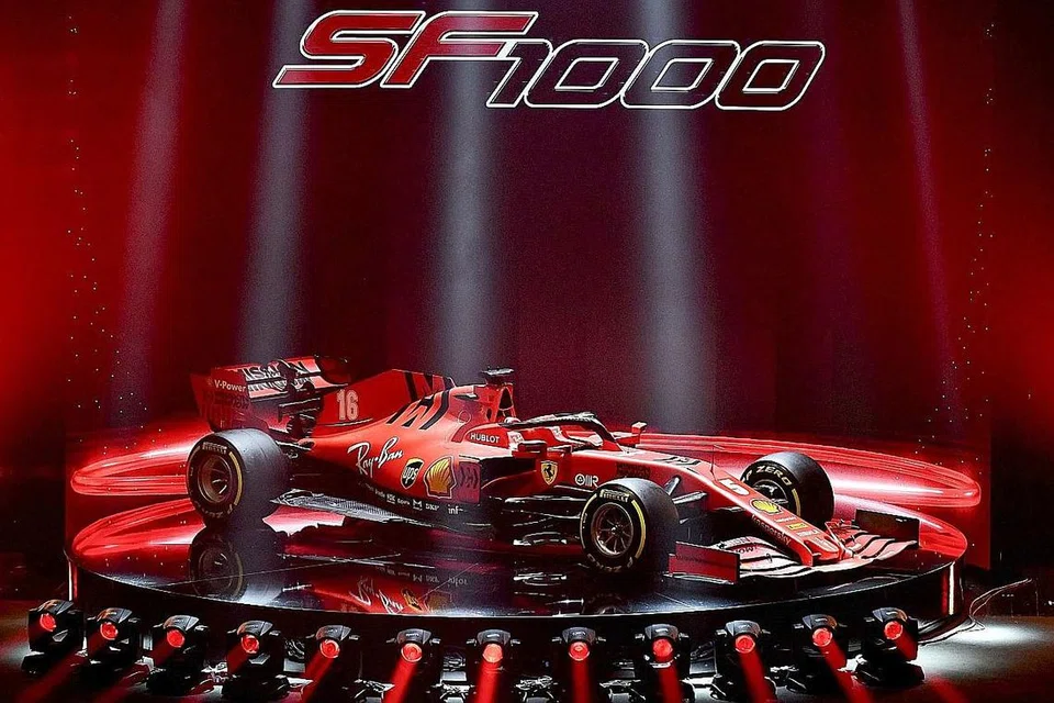 LEBIH AERODINAMIK, LEBIH MANTAP: Kereta lumba Ferrari bagi musim Formula Satu 2020 - SF1000 - turut menandakan perlumbaan ke-1000 pasukan Italy itu tahun ini. - Foto AFP
