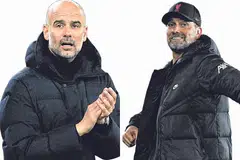 GUARDIOLA (kiri) dan KLOPP (kanan) - Foto REUTERS