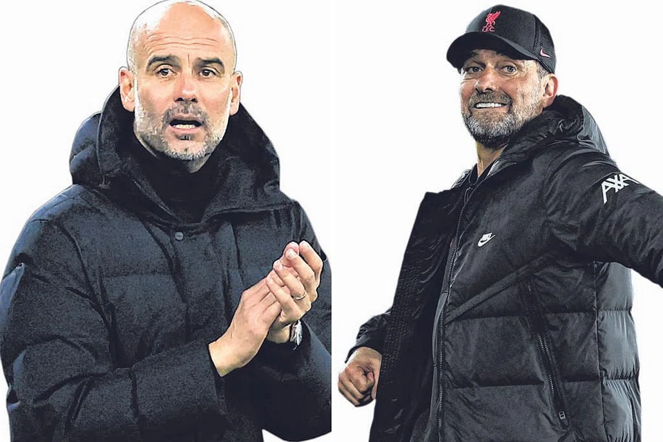 GUARDIOLA (kiri) dan KLOPP (kanan) - Foto REUTERS