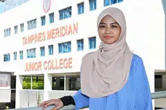 Pelajar Program Pilihan Bahasa Melayu (MLEP) di Maktab Rendah Tampines Meridian, Aufa Basirah Hanapi, menganggap setiap bidang yang diceburi merupakan peluang untuk beliau memperbaiki diri sendiri.