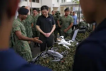 Singapore, Prime Minister, Perdana Menteri, Lawrence Wong, Mandai Hill, drone