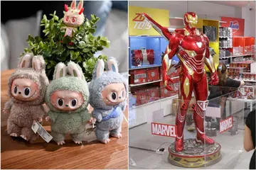Pop Mart, syarikat mainan dari China yang menghasilkan patung Labubu (kiri), juga telah memperoleh lesen daripada jenama popular seperti Marvel.