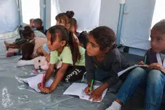 Palestine, Gaza, pelajar, sekolah, children, school
