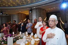 majlis memperingati Hari Kebangsaan, David Neo, Dinesh Vasu Dash, Denise Phua, Habib Hassan Al-Attas