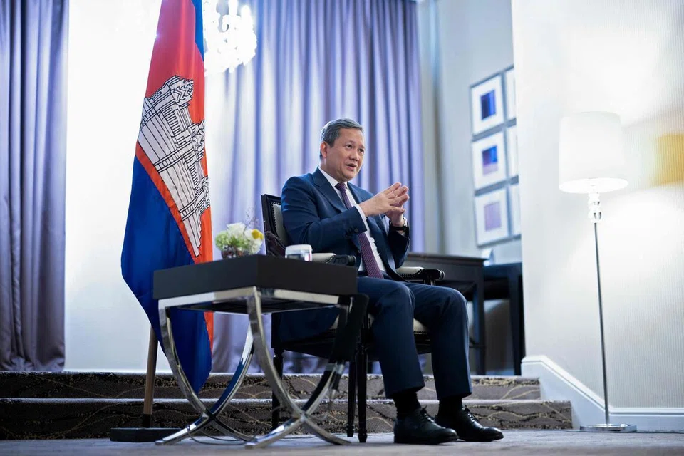 PM Kemboja, Pusat penipuan siber Kemboja, Hun Manet Brussels interview, sindiket scam Asia Tenggara, Prince Group Chen Zhi, pemerdagangan manusia Kemboja, KDNK Kemboja 2026, jenayah siber antarabangsa, berita AFP Kemboja