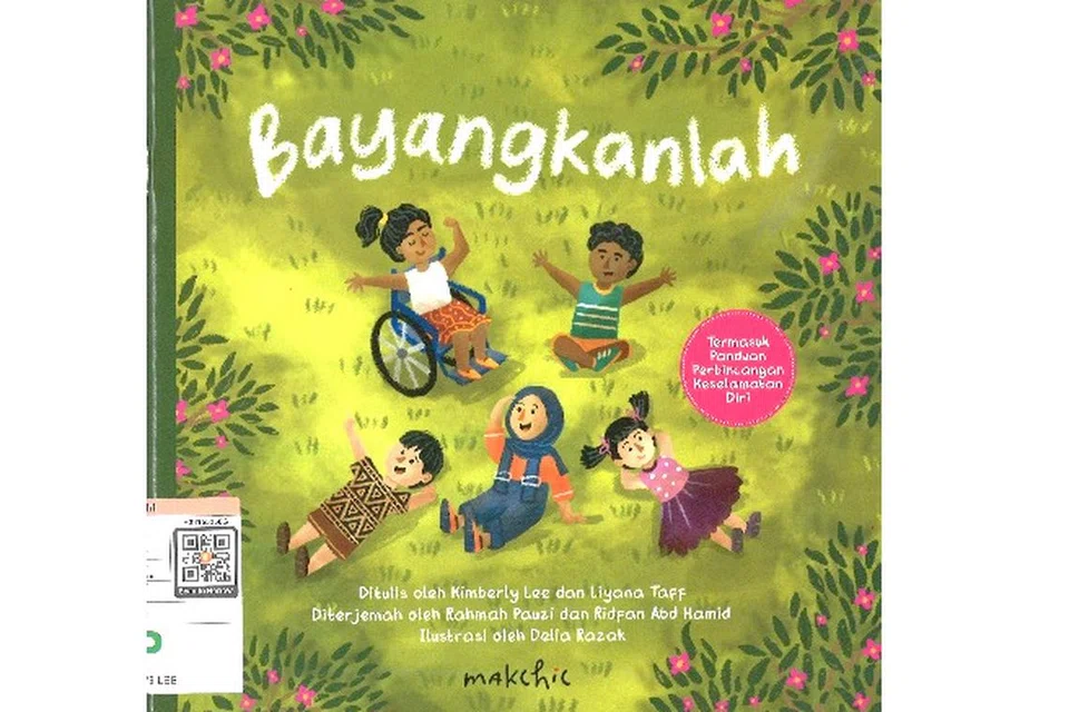 Bayangkanlah
Nombor Panggilan: 362.76 J P LEE
Melalui perjalanan watak yang pelbagai, buku ini bertujuan memperkasa kanak-kanak dalam mempertahankan tubuh badan mereka dengan meneroka kemahiran untuk berdikari seperti meletakkan batas ruang peribadi, memahami pelbagai emosi, dan mengenal pasti sentuhan selamat dan tidak selamat.