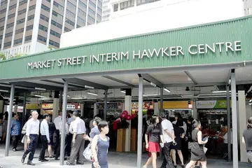 Pusat Penjaja Sementara Market Street. - Foto JOHARI RAHMAT