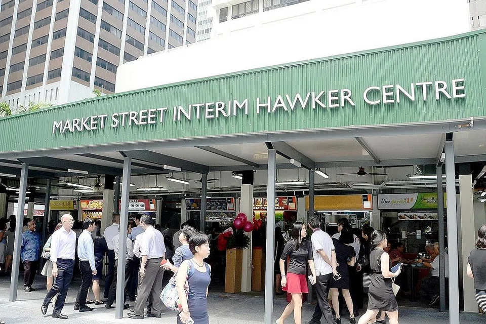 Pusat Penjaja Sementara Market Street. - Foto JOHARI RAHMAT