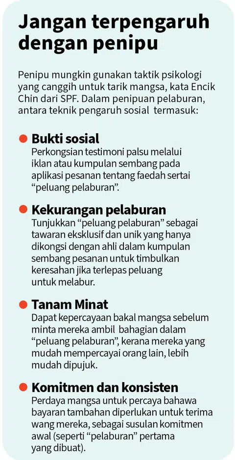 Jika sesuatu skim cepat kaya itu mencurigakan, besar kemungkinan ia adalah satu penipuan.