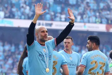 PENGURUS TERBAIK: Pep Guardiola telah dinamakan sebagai pengurus terbaik di England bagi 2023 oleh Persatuan Pengurus-Pengurus Liga (LMA).