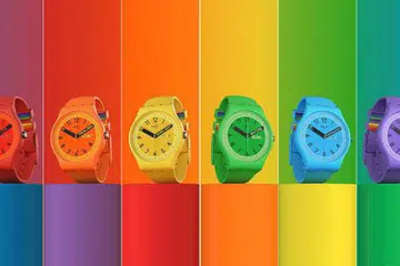 Jam tangan keluaran Swatch daripada siri Pride Collection yang dirampas kerajaan Malaysia atas dakwaan ia melambangkan golongan lesbian, gay, biseksual dan transgender (LGBT).