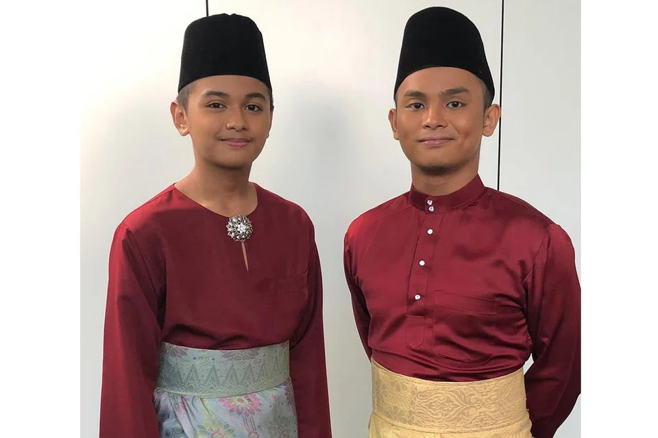 BAKAT TEMPATAN: Shahfiq dan adiknya Syah Riszuan antara yang akan membuat persembahan. - Foto VARIASI PERFORMING ARTS