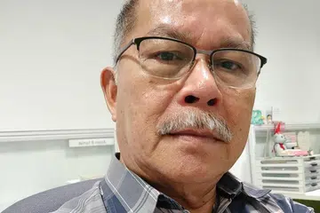 Penulis cerpen, Aman Samat. 