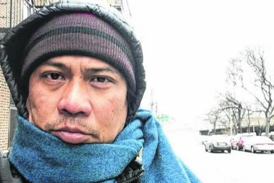 CUACA SEJUK, AZAM MEMBARA: Salji teruk dan cuaca sejuk merupakan antara cabaran yang dihadapi Rafaat ketika di New York. - Foto RAFAAT HAMZAH