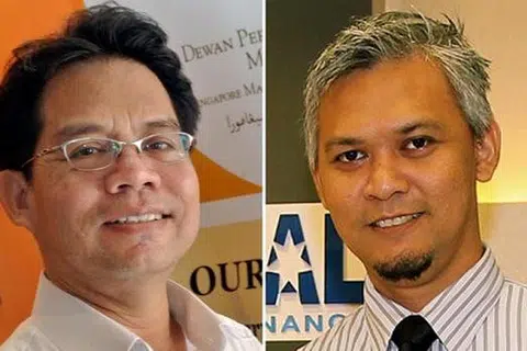ENCIK ABDUL ROHIM SARIP (kiri) dan ENCIK HASSANUDDIN MOHAMED 