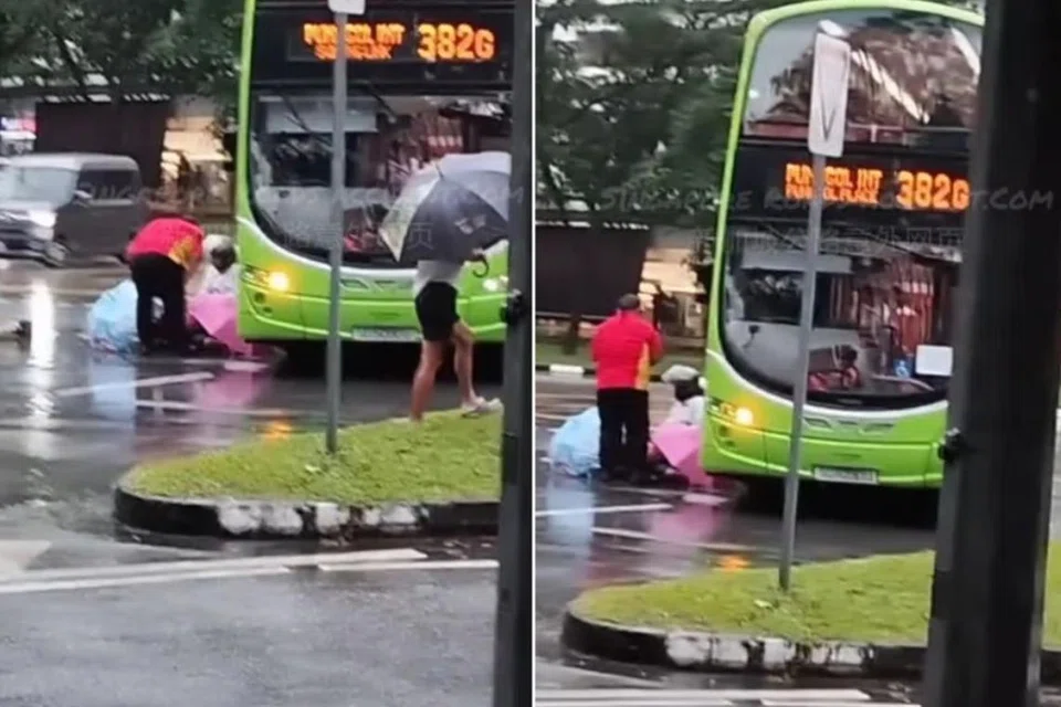 Menurut polis, kejadian berlaku sekitar 4 petang di persimpangan Sumang Walk dan Sumang Link.